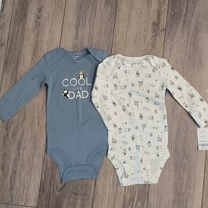 Carters 12 Month Long Sleeve Onesies